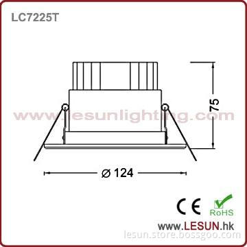 Black aluminum CE 550LM 5w high power led ceiling lighting LC7225T